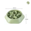 Grüner Antischlingnapf für Hunde in Knochenform, 18,5 cm Durchmesser, 4,5 cm hoch - Matcha-Grün