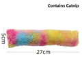 Regenbogen Plüsch Katzenminze Kick Stick Spielzeug für Katzen, 27cm lang zum Beißen - Nr. 18 Buntes Katzenminzekissen