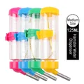 Automatic hanging 125ml water bottle set for hamsters and small pets, four colors. - Medium 125ML / Yellow