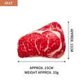 Realistic simulation plush steak dog toy with beef texture for interactive biting - Beef
