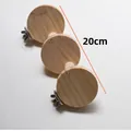 Houten klimladder voor vogels, 20cm massief houten treden voor hamsters en parkietenkooien - 3-Staps