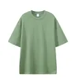 Premium 330G heavy weight oversized sage green t-shirt with a loose drop shoulder fit - Fruit Green