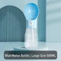 Blauwe 500 ml draagbare hondenwaterfles reisdispenser voor huisdieren buitenshuis - Groot [500ML] / Blauw