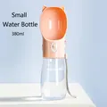 Gourde portable rose pour chien 380ml pour voyage avec design oreilles de chat - Style Petite Bouteille d'Eau Unique / 380ml / Rose