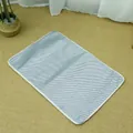 Atmungsaktive blau-weiße Twill-Eisseide-Kühlmatte für Haustiere für das Sommerbett - Klassisch / S (50x35cm)