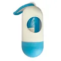 Blue and white bullet-shaped pet waste bag dispenser for dogs - Empty Dispenser Box / Blue + White