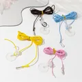 Sammlung bunter elastischer Ersatzschnüre für Katzenangeln mit Clips und Scheiben - Schaukel-Hängeseil (Zufällige Farbe)