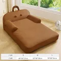Comfortabele bruine slaapbank voor huisdieren met koelmat voor katten en honden - S (50x36x17cm) / Waterdichte Huisdier Sofa