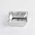 Langlebiger großer quadratischer Edelstahlnapf für Hunde und Katzen Wassernapf - Elegant