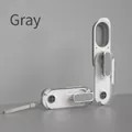 Grijze draagbare hondenwaterfles met koord, waterdispenser voor wandelen buiten - Met Hangtouw / Grijs