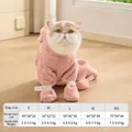 Peignoir rose doux et absorbant pour chat avec guide des tailles pour le séchage - M / Peignoir / Rose