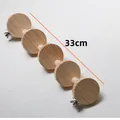 Natuurlijk houten klimladder voor vogelkooien en hamsters lengte 33cm accessoire - 5 Treden