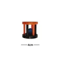 Halloween-themed orange and black cage bell cat toy accessory, 4cm wide - 4cm / No. 13 Drum Bell Ball