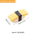 Durable Tamago sushi shaped latex dog chew toy for interactive play and teething - Egg Sushi / Approx 7.5x3cm