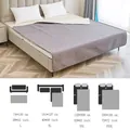 Alfombra absorbente acolchada e impermeable para camas y sofás de talla L a XXXL - XXL: 132*208cm / Tela de Punto Gris