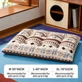 Waterproof pet bed mat with Nordic pattern in various sizes for small to large dogs - 50*38cm (S) / Texture Coffee