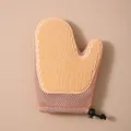 Guanto per toelettatura animali in silicone arancione con dorso in mesh - Vestibilità regolare / Rosa