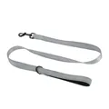 Laisse réfléchissante grise durable pour chien avec clip noir robuste - Laisse Séparée / 2.5*120cm