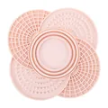 Tapis de léchage en silicone rose pour chien, alimentation lente - Style 2315 / Rose