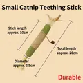 Natural catnip silvervine molar stick toy with raffia and feathers for cats dental care - Small Giant Catnip Stick