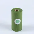 Bolsas de basura verdes perfumadas y biodegradables para perros en versión rollo - 15 Unidades Por Rollo / Verde