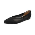 Eleganti ballerine nere a punta in maglia con rete traspirante per il comfort e stile - 34 / Nero