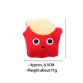 Cute soft french fries cat plush toy with catnip and crinkle paper for indoor cats - French Fries