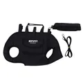 Breathable and portable black pet carrier harness for outdoor cat and dog travel with leash - XL / Black