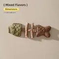 Παιχνίδι ψαροκόκαλο με μαγιοβότανο και silvervine για τον καθαρισμό των δοντιών της γάτας - Παιχνίδι Οδοντοφυΐας Ψαροκόκαλο / Γεύση Γατόχορτου + Καρπού Gall (17.8*6.5cm)