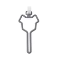 Gray dog poop bag holder hands-free clip for leash attachment, durable minimalist design - With Packaging / Premium Grey