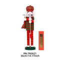 Exquisite 36cm wooden striped golf nutcracker puppet Christmas decoration craft ornament - Golf Striped Style (TN3621) / 36cm