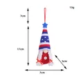 USA Independence Day patriotic gnome ornament with measurement details - Style 4 (C3-30) / 1 Piece