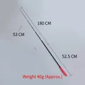 180cm 4-section telescopic cat teaser wand with pink handle and 40g lightweight design - 4-Section Retractable Rod (Approx 180cm) / Red Handle Black Rod