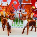Flocked Christmas reindeer decorations for festive indoor holiday mall displays. - Reindeer (X1-31) / 80cm