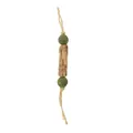 Cat chew toy with natural silvervine stick catnip balls and raffia rope for teeth cleaning - Catnip Silvervine Dumbbell