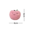 Schattige roze perzikvormige kattenkruid knuffel, 8cm x 8cm voor kattenplezier. - Appel Stijl