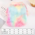 Colorful rainbow tie-dye fuzzy dog sweater for small pets like Teddy or Bichon Frise - XS / Colorful Tie-dye
