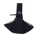Comfortable navy blue pet sling carrier with checkered lining for small dogs and cats - Polyester With Phone Pocket / Dark Blue