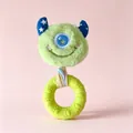 Niedliches grünes Plüschmonster-Hundespielzeug mit langlebigem strukturiertem Beißring - Kleiner Teufel Puppe Beißring (17*8cm) / 65.00g / Grün