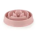Langlebiger rosa Kunststoff Anti-Schling-Napf für Hunde mit Labyrinth-Design für Haustiere - Rosa