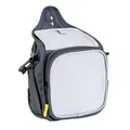 Sac de dressage gris portable pour chiens avec clip ceinture durable pour friandises - 25cmx17cmx12cm / Gris Foncé + Gris Blanc