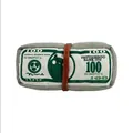 Pluche piepspeeltje voor katten in de vorm van een rol van honderd dollarbiljetten - Simulatie Bankbiljet Speeltje (Groen)