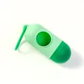 Distributore di sacchetti per deiezioni di animali a forma di pillola verde menta con gancio - Custodia Vuota / Verde Chiaro + Verde Scuro