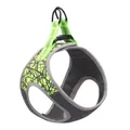 Neon green vest dog harness with breathable mesh and dual D-rings for small dogs - XL / Green
