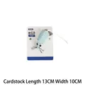 Giocattolo per gatti topo di peluche con erba gatta, topo interattivo azzurro per gatti - Imballaggio su cartoncino / Topo blu chiaro