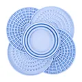 Tapis de léchage en silicone bleu clair pour chiens, alimentation lente et antistress - Style 2315 / Bleu