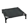 Durable elevated portable camping cot with breathable black mesh for dogs and cats. - S / Black Honeycomb Fabric