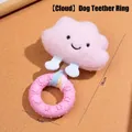 Cloud plush puppy teether donut ring toy with 18cm length and 7cm ring diameter - 18*7cm / Cloud Style