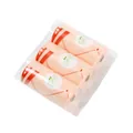 Set of three rolls of peach degradable EPI pet waste bags with red bone pattern print - 1.4 Mil 3 Rolls / Pink