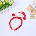 Festive Christmas bear headband with Santa hat and raised hands for kids holiday party - Bear Style (S3-14) / No Light Version